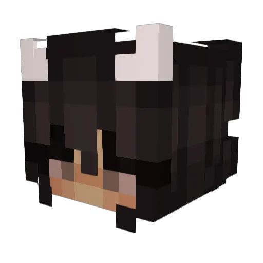 betterKhalid Minecraft avatar head, 3D render