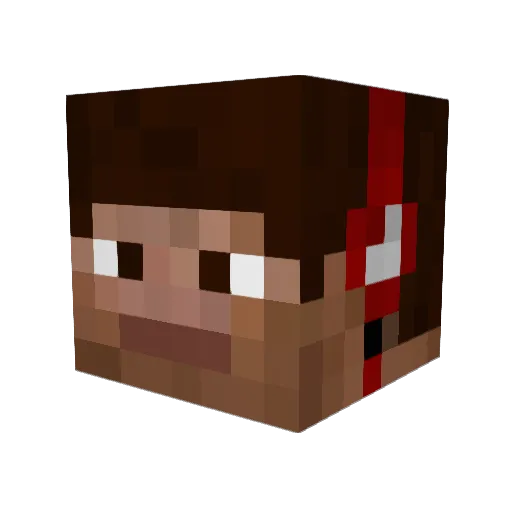 beuthelmaxss Minecraft avatar head, 3D render