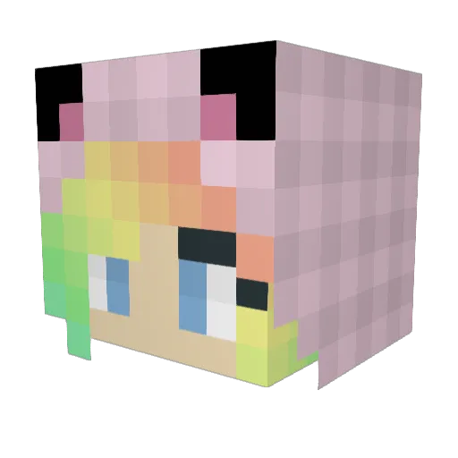 beutyfly13 Minecraft avatar head, 3D render