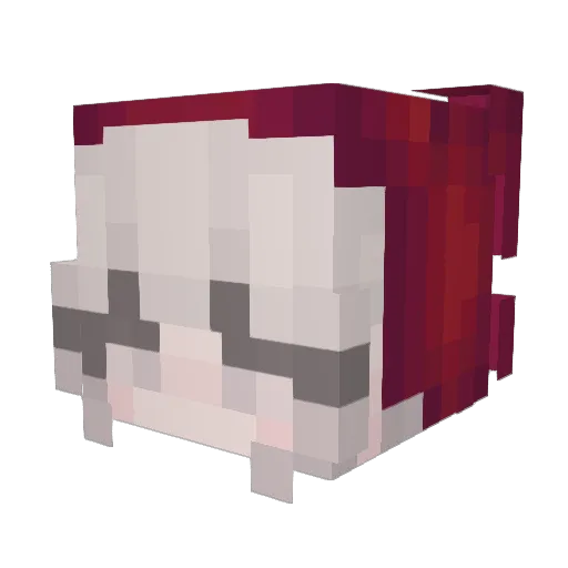 bev3 Minecraft avatar head, 3D render