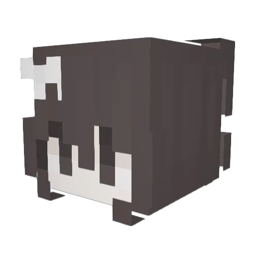 bevahh Minecraft avatar head, 3D render
