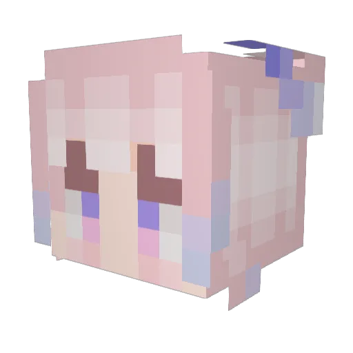 bevgebra Minecraft avatar head, 3D render