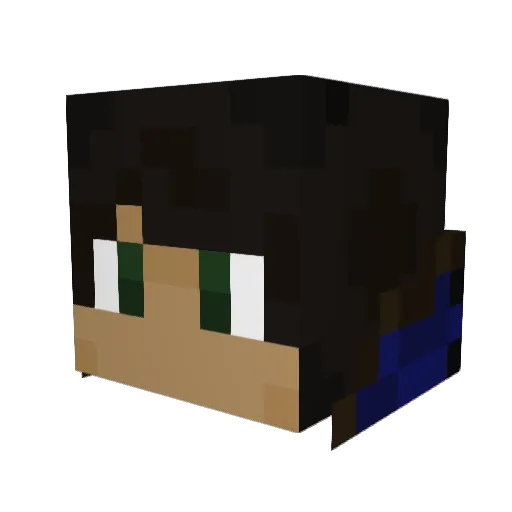 bew1234 Minecraft avatar head, 3D render