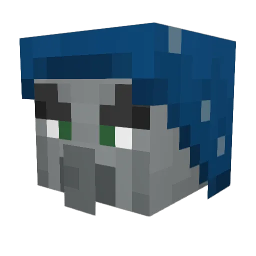 bew15 Minecraft avatar head, 3D render