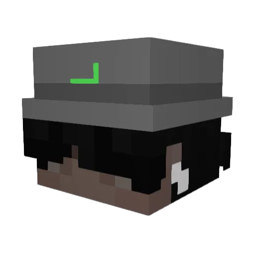 bewega Minecraft avatar head, 3D render