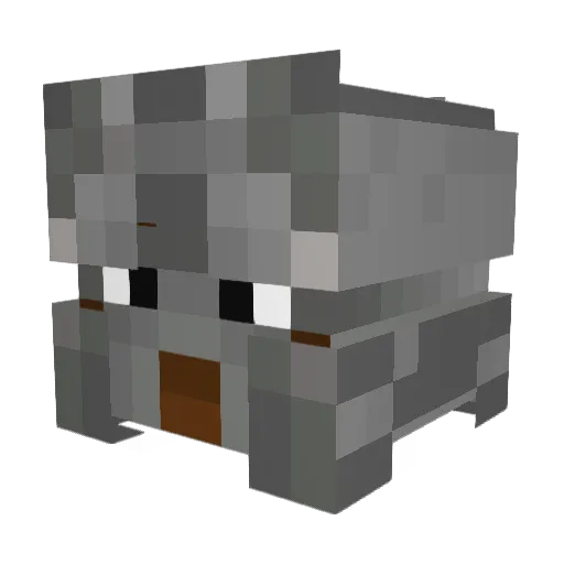 bewolf51 Minecraft avatar head, 3D render