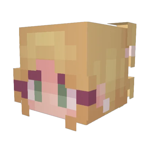 bewpy Minecraft avatar head, 3D render