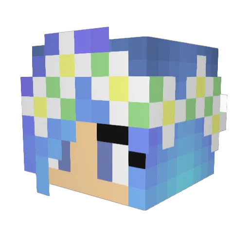 bex242 Minecraft avatar head, 3D render