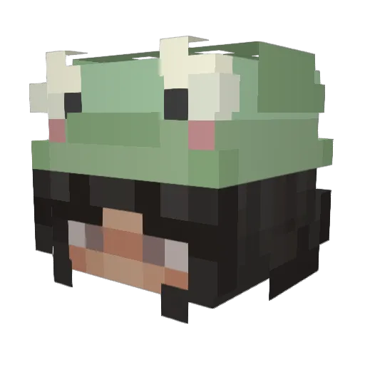 bexbites Minecraft avatar head, 3D render