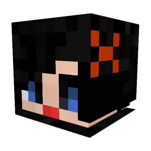 bexmix Minecraft avatar head, 3D render