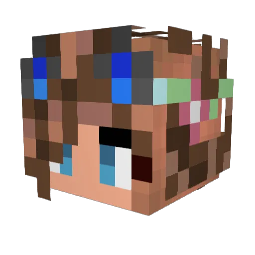 bexorok Minecraft avatar head, 3D render