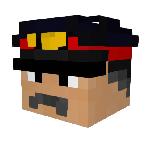 bexter234 Minecraft avatar head, 3D render