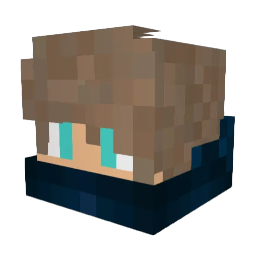 bexxxoGHG Minecraft avatar head, 3D render