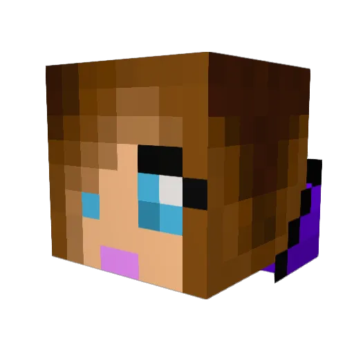 bexybooboo99 Minecraft avatar head, 3D render