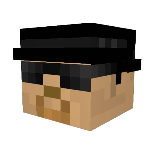 beyobe Minecraft avatar head, 3D render