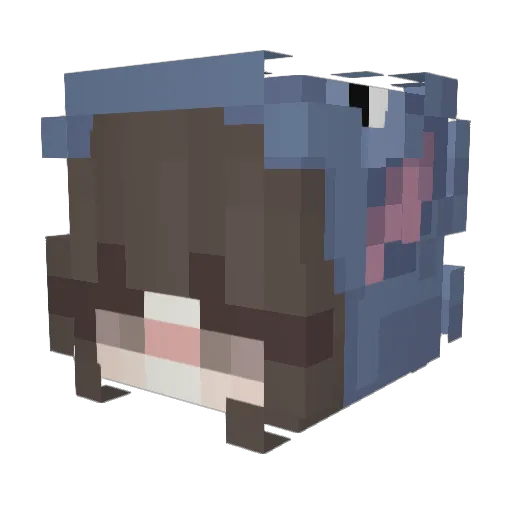 beyzaxd Minecraft avatar head, 3D render