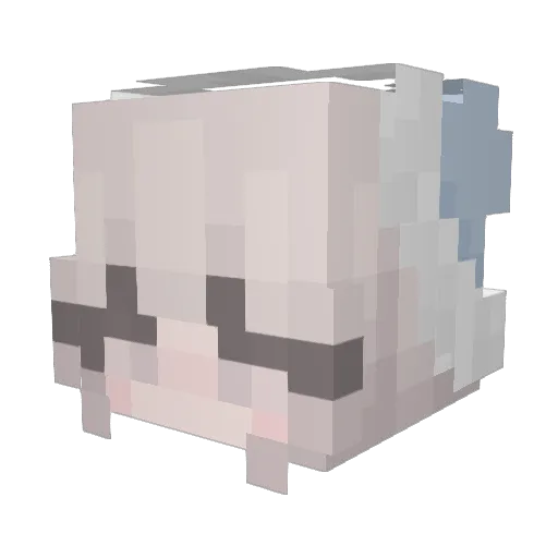 beyzz Minecraft avatar head, 3D render