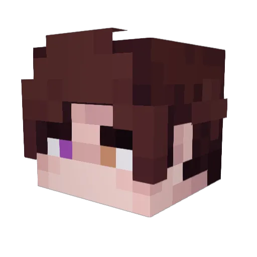 bezdarahui Minecraft avatar head, 3D render