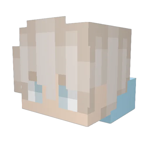 bezex Minecraft avatar head, 3D render