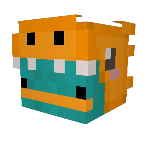 bezimienny201 Minecraft avatar head, 3D render