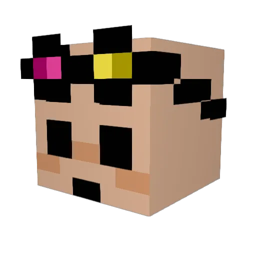 bfmine Minecraft avatar head, 3D render