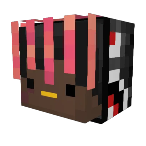 bfsGames Minecraft avatar head, 3D render