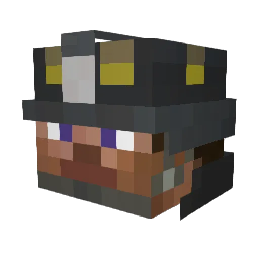 bfwags Minecraft avatar head, 3D render