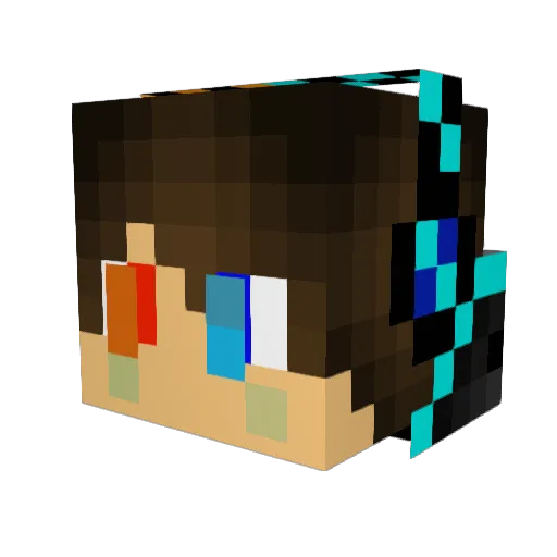 bgcc19 Minecraft avatar head, 3D render
