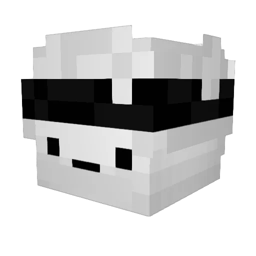 bgcomixds Minecraft avatar head, 3D render