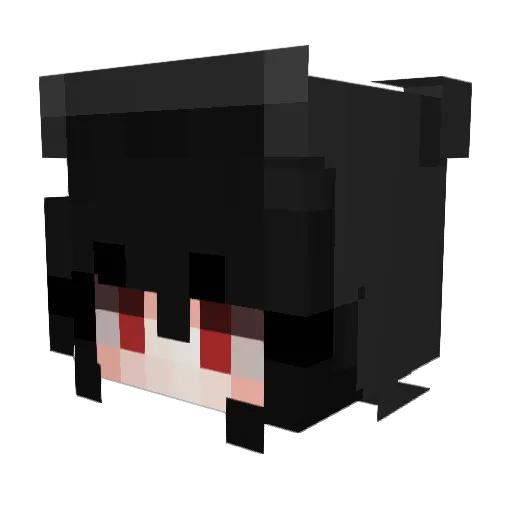 bgdabsduhbnad1 Minecraft avatar head, 3D render