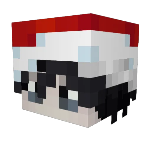bgh3k_ Minecraft avatar head, 3D render
