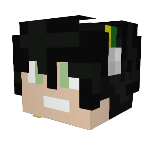 bgordes Minecraft avatar head, 3D render