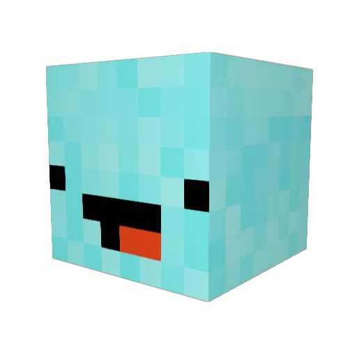 bgsglazed Minecraft avatar head, 3D render