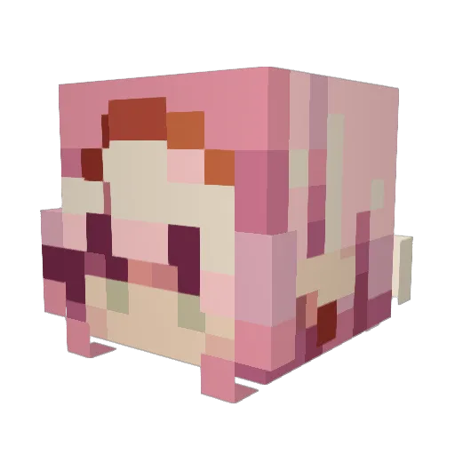 bhadkatz Minecraft avatar head, 3D render