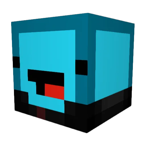 bhaozz Minecraft avatar head, 3D render