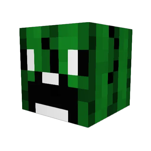 bharvz Minecraft avatar head, 3D render