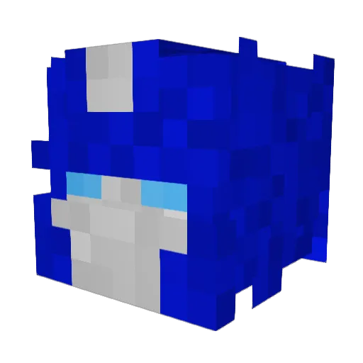 bheenli Minecraft avatar head, 3D render