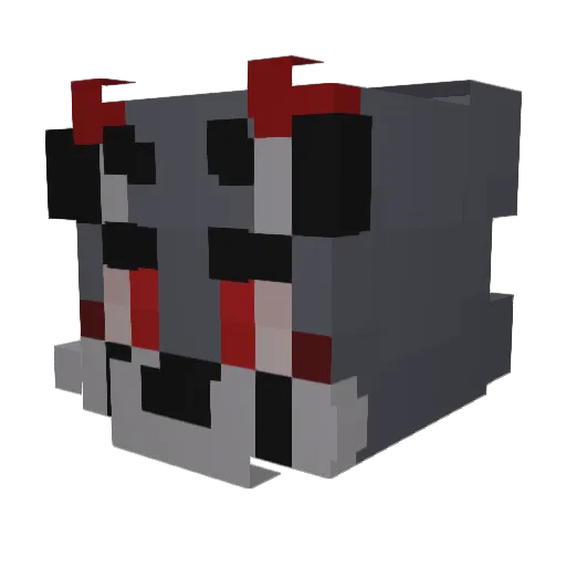 bheom Minecraft avatar head, 3D render