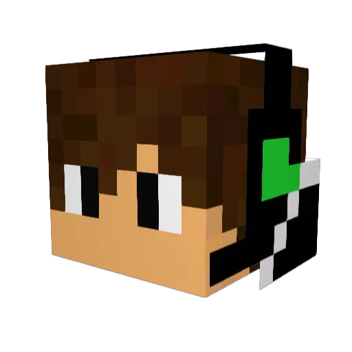 bhf2001 Minecraft avatar head, 3D render