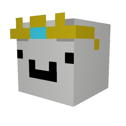 bhfdw Minecraft avatar head, 3D render