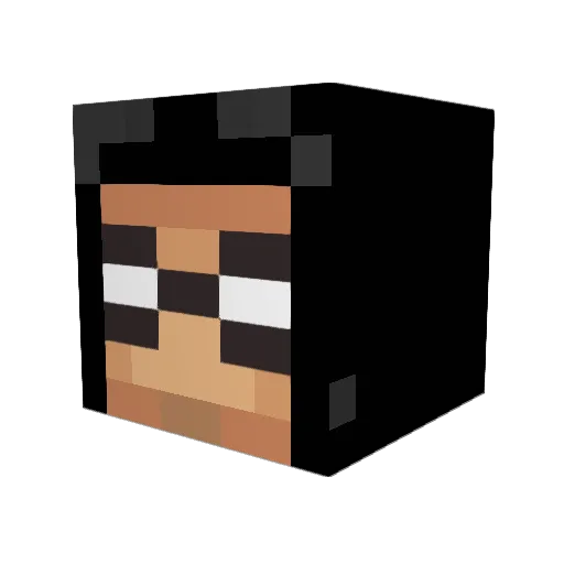 bhghgrhfv6 Minecraft avatar head, 3D render