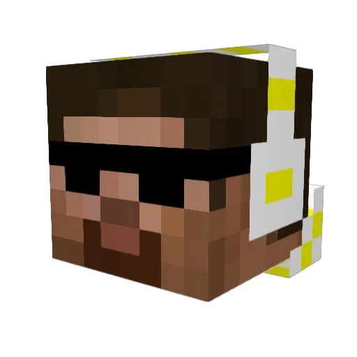 bhindi6 Minecraft avatar head, 3D render