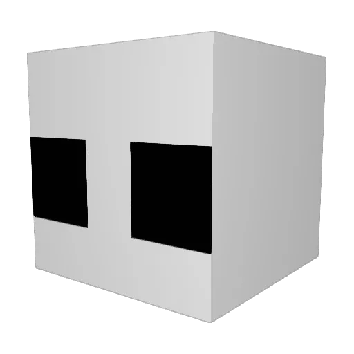 bhjgh Minecraft avatar head, 3D render