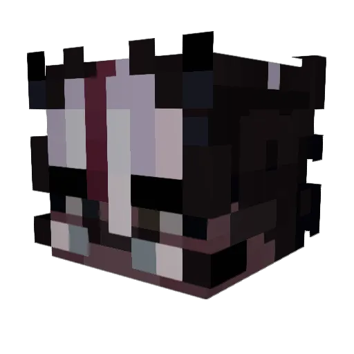 bhluus Minecraft avatar head, 3D render