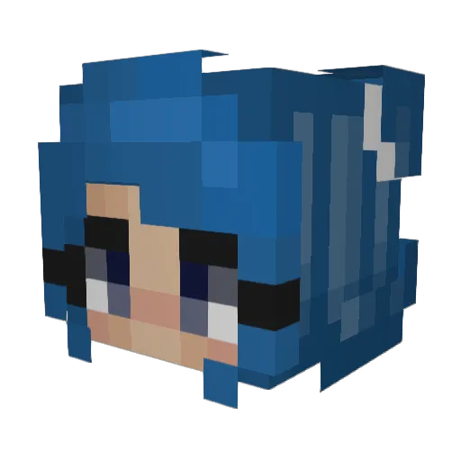 bhnfyjm Minecraft avatar head, 3D render