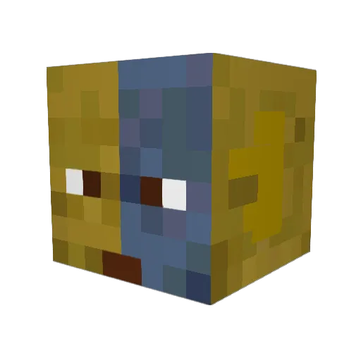 bhrmaximo Minecraft avatar head, 3D render