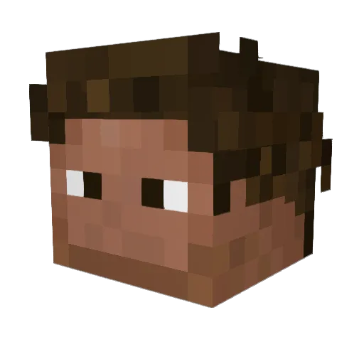 bhtyJACOB Minecraft avatar head, 3D render