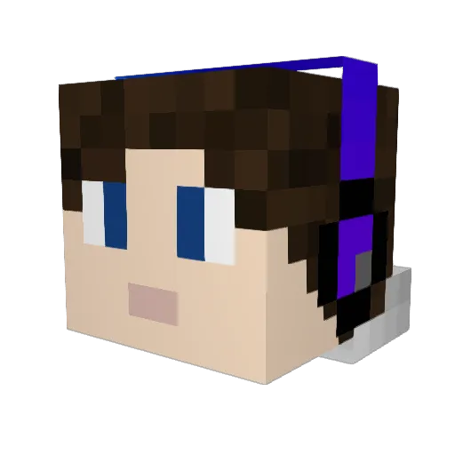 bhuff5 Minecraft avatar head, 3D render