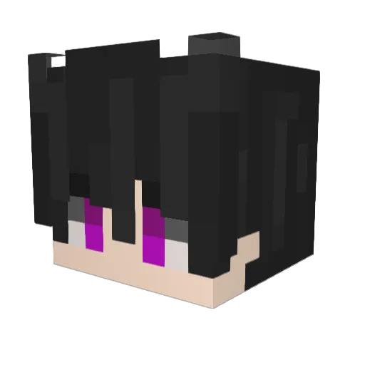 bhwbhe Minecraft avatar head, 3D render