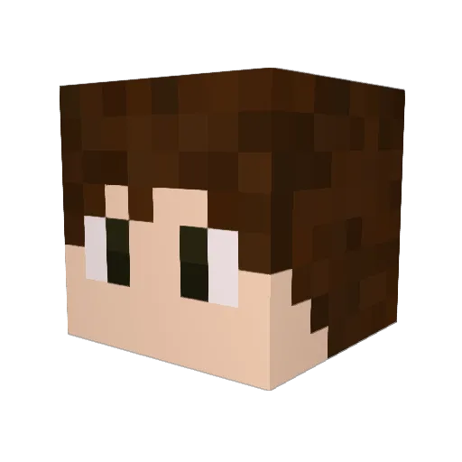 bi3l Minecraft avatar head, 3D render